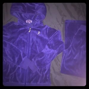 Girls 6x Juicy Couture Sweat Suit